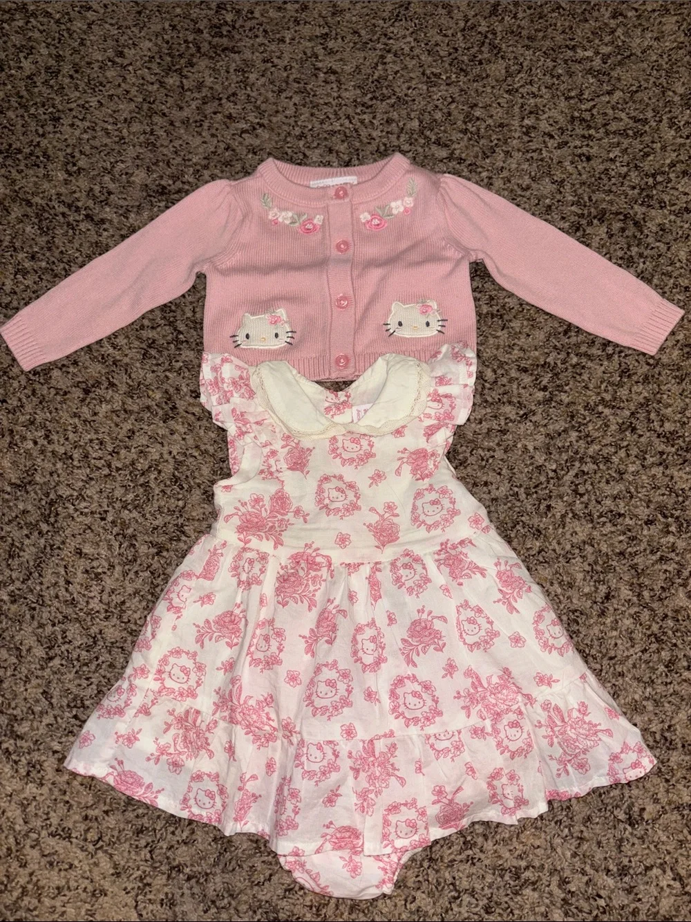 Gymboree Baby Girl 3-6M Clothing Bundle Pink Hello Kitty Floral Outfits